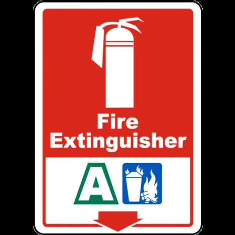 Fire Extinguisher A Sign