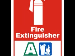 Fire Extinguisher A Sign